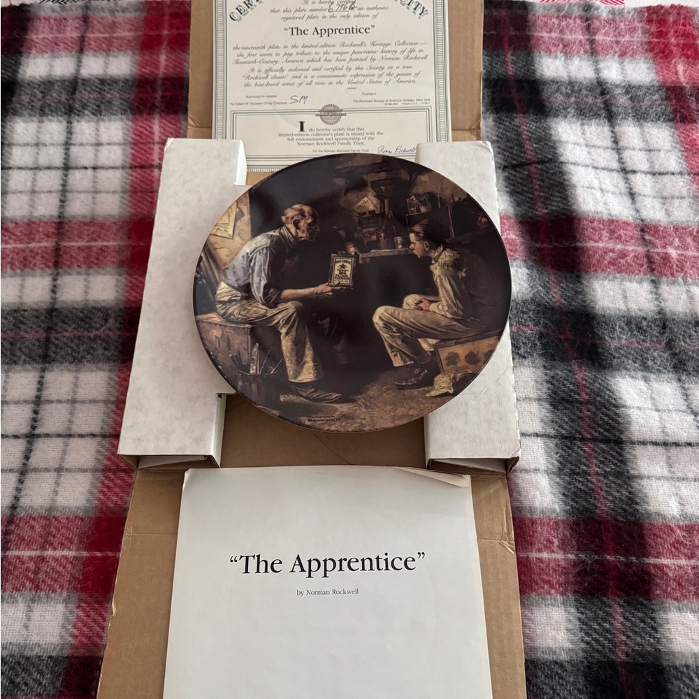 Norman Rockwell 'The Apprentice' Collector Plate